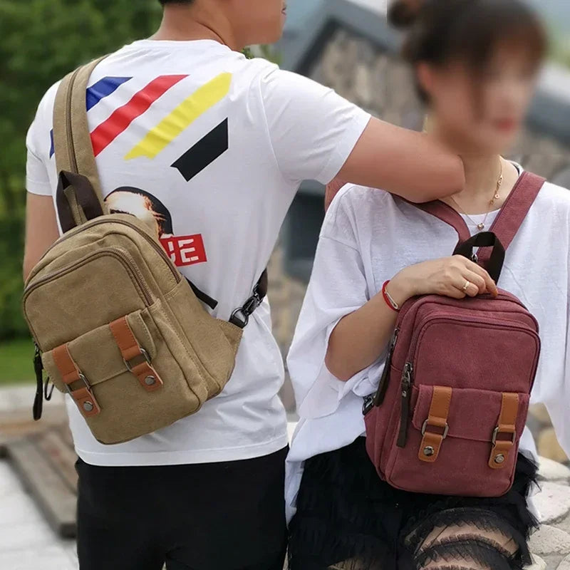 Stylish Mini Vintage Canvas Backpacks for Everyday Use