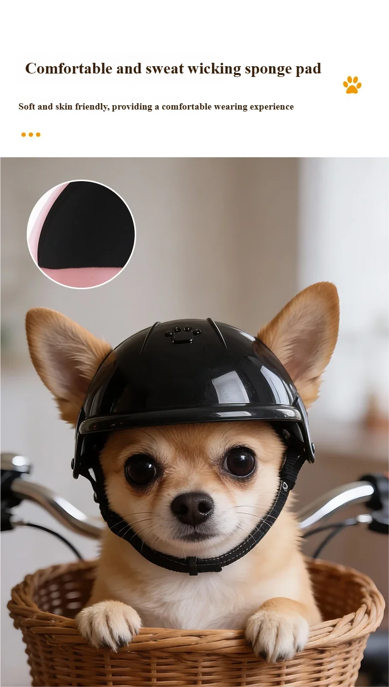 Pink Pet Helmet | Stylish Dog & Cat Motorcycle Accessory