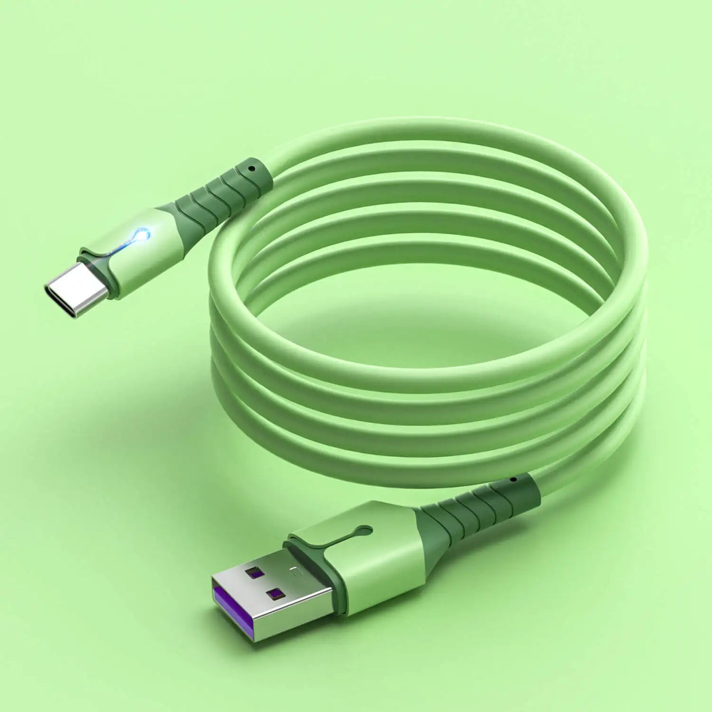 Liquid Silicone USB Type A to C Charging Cable | Fast & Durable