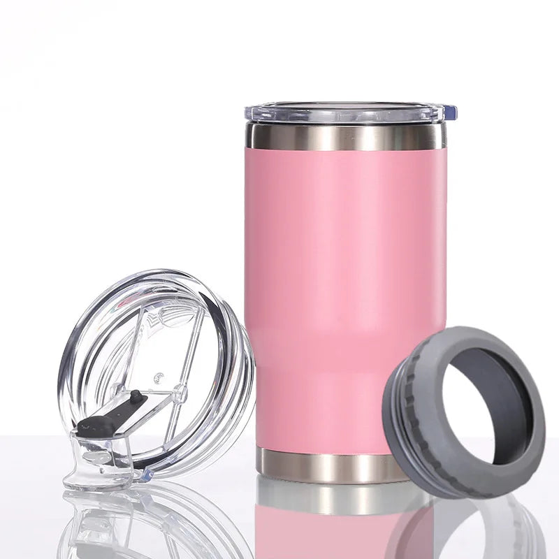 4 in 1 Travel Mug & Can Cooler | Insulated Summer Beverage Holder