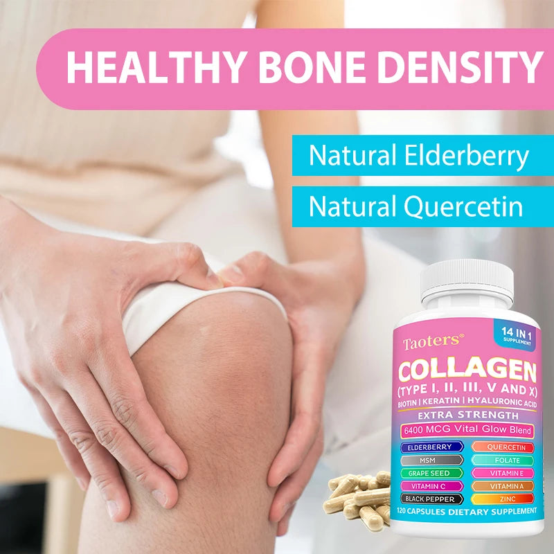 Collagen Supplements with Biotin & Hyaluronic Acid for Skin & Joints