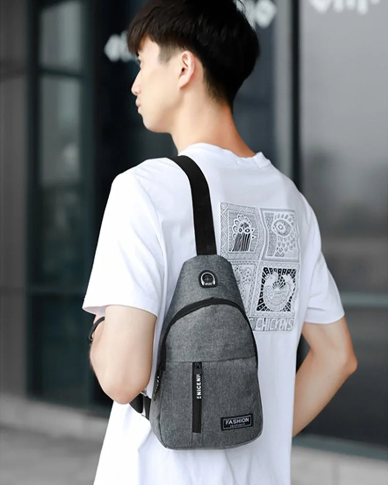 Men's Trendy Oxford Cloth Crossbody Bag | Portable Shoulder Bag