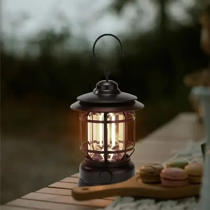 Portable Retro Lantern | Vintage Lighting for Outdoor Adventures