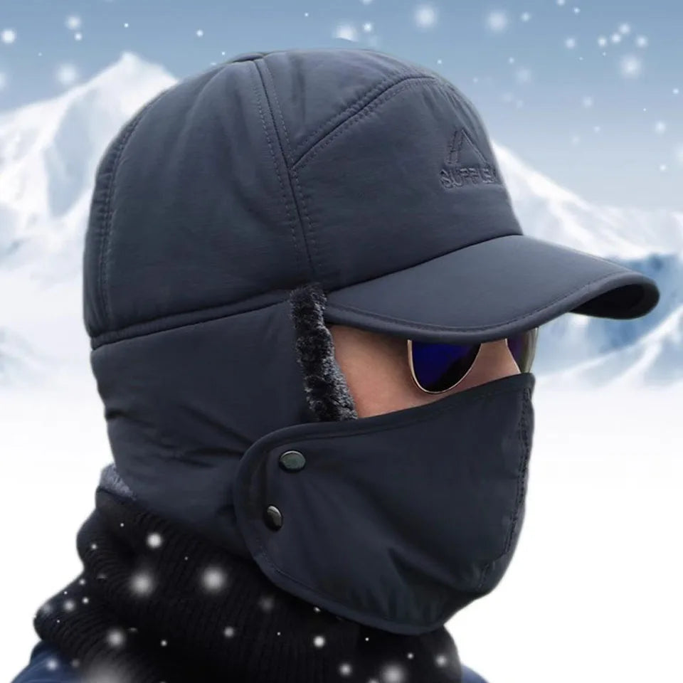 Unisex Thickened Velvet Winter Hat | Warm and Windproof Bomber Cap