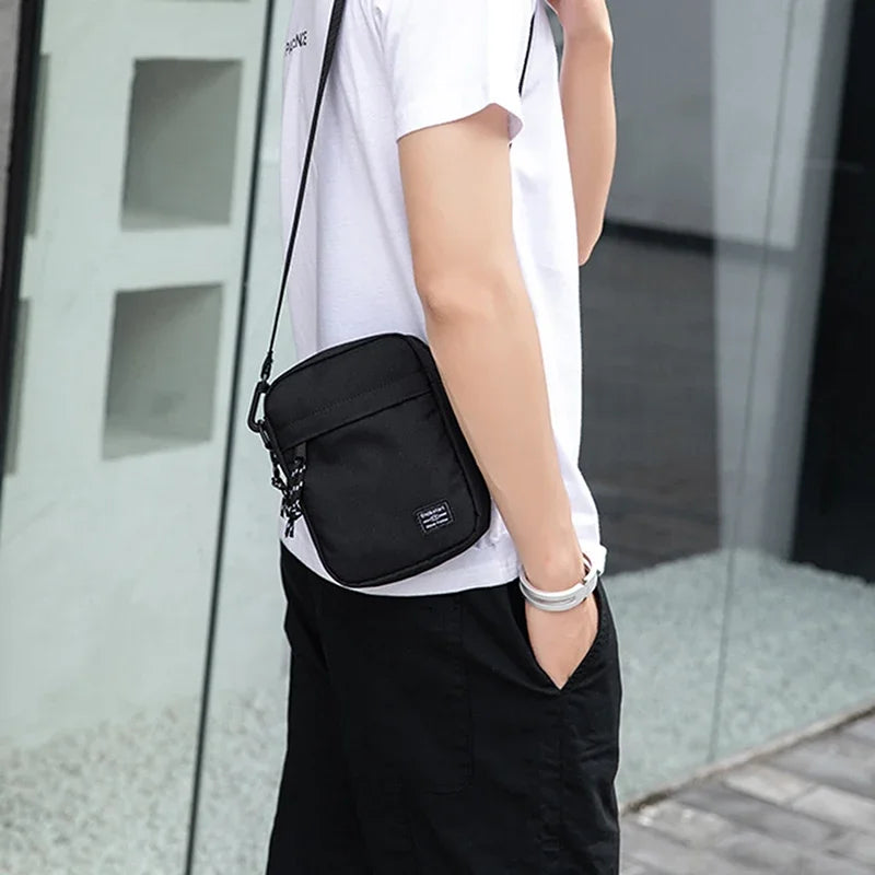Casual Small Oxford Cloth Shoulder Bag for Men and Women
