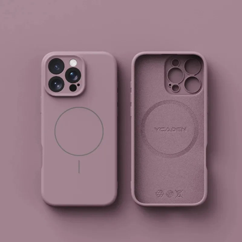 Magnetic Luxury Wireless Charger Case for iPhone | Soft Silicone