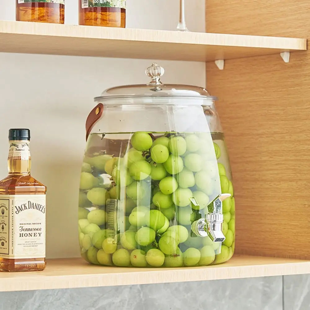 Large Capacity Summer Cold Water Kettle with Tap | Versatile Beverage Dispenser