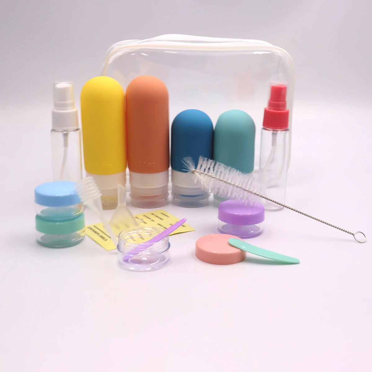 4 Piece Travel Bottle Set | Leak-Proof BPA Free Toiletry Containers