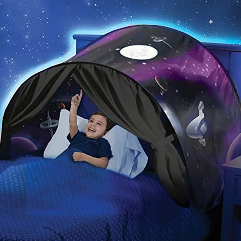 Dream Tent with Light Show for Kids | Foldable Bed Tent