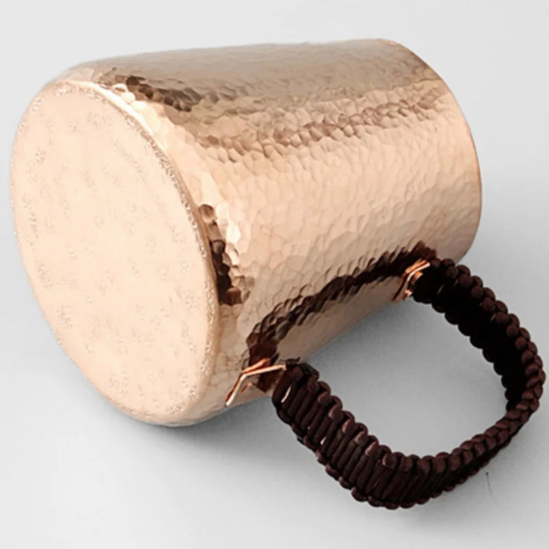 Handcrafted Vintage Copper Coffee Mug | 500ml Drinkware