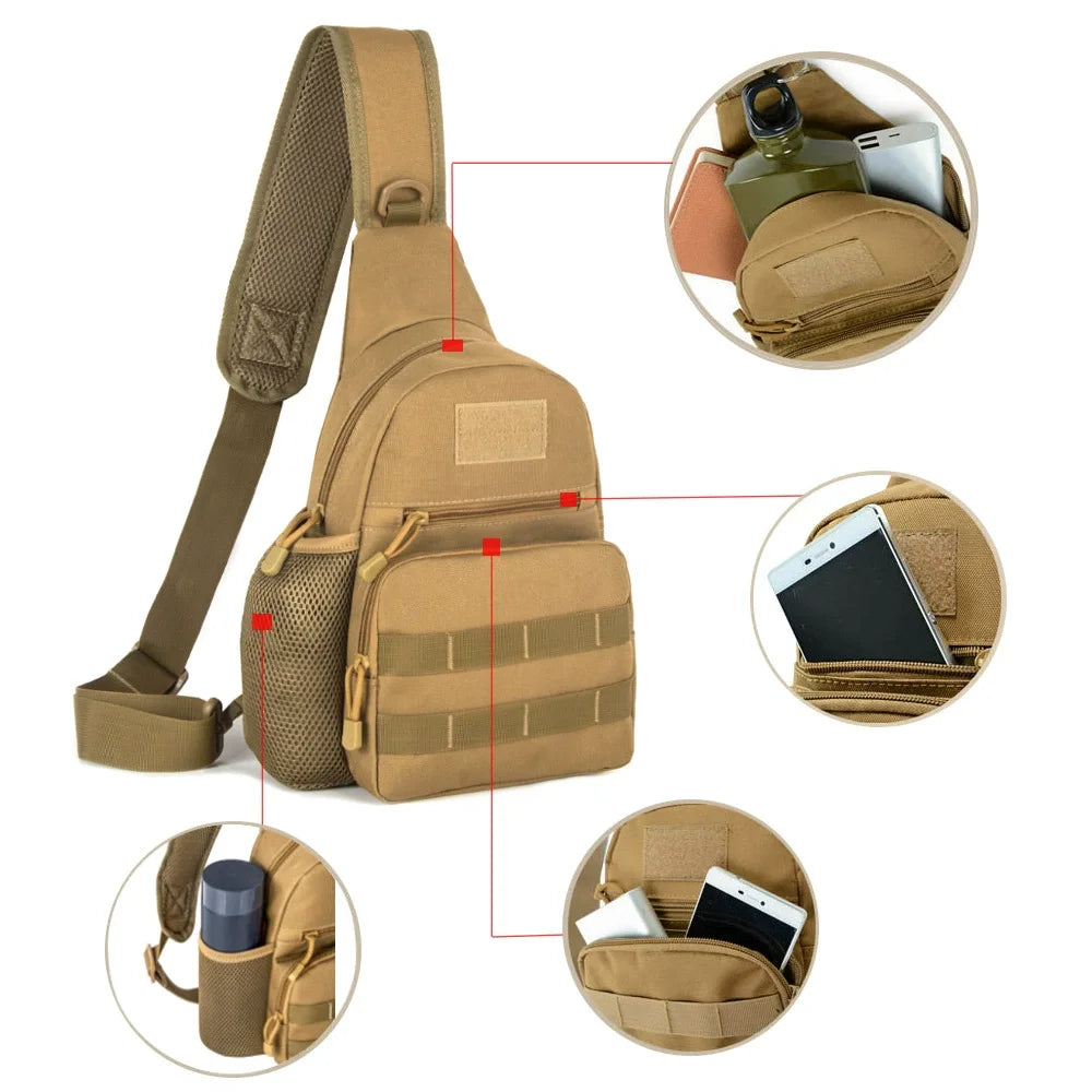 Men's Tactical Shoulder Bag | Versatile Outdoor Hiking Backpack