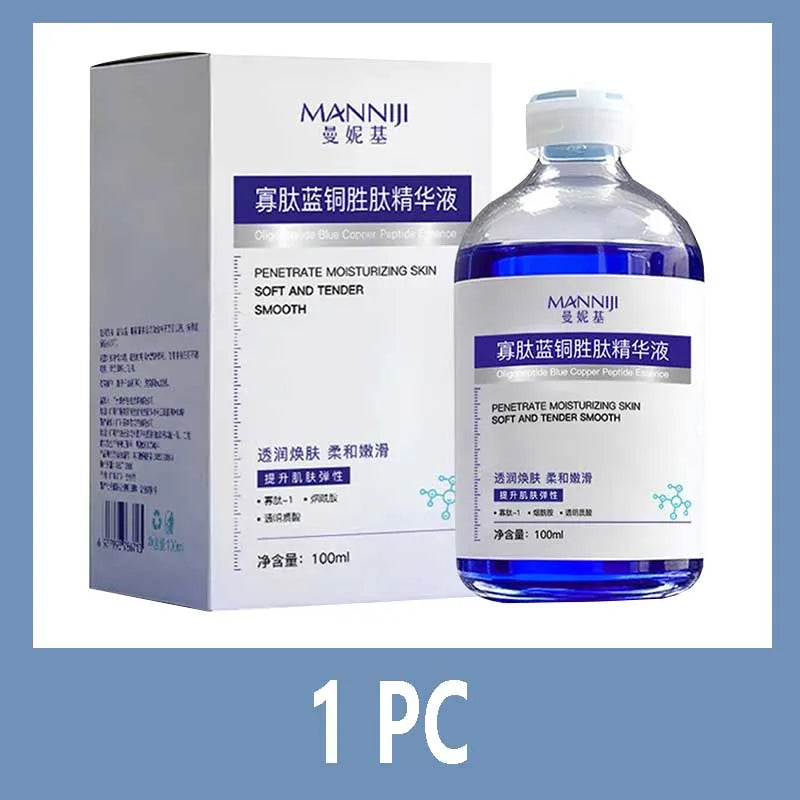 Powerful Blue Copper Peptide Anti-Wrinkle Essence for Fresh Skin