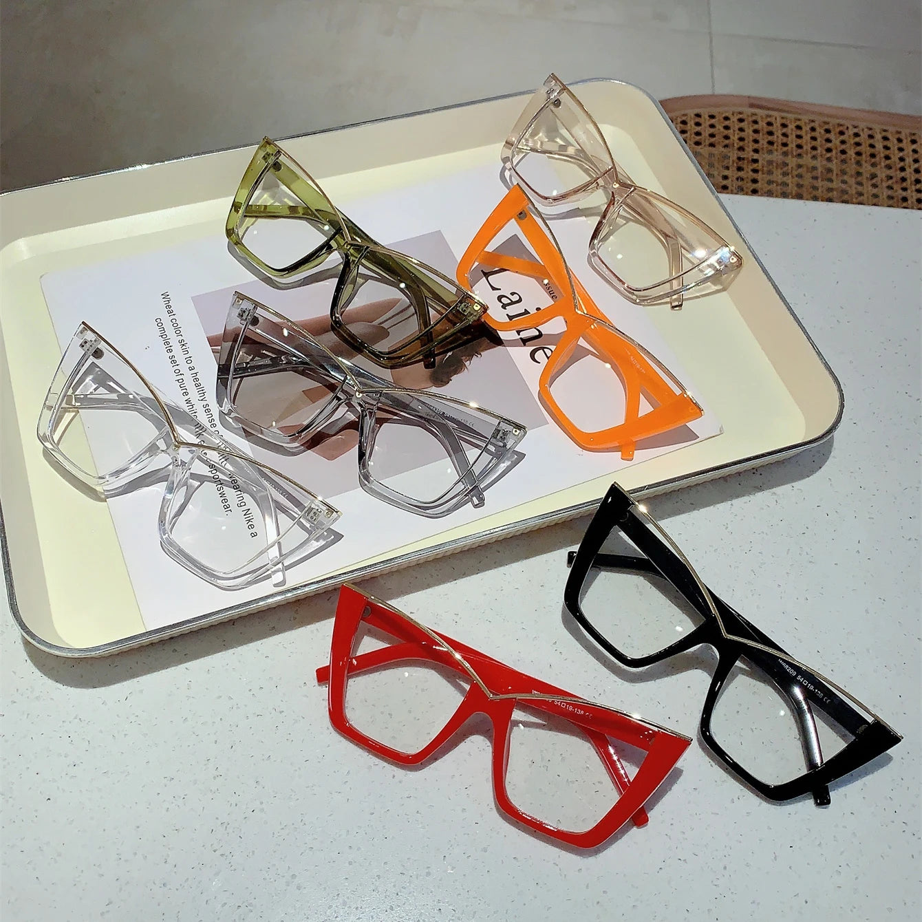 Chic Oversized Cat Eye Glasses | Stylish Blue Light Blocking Eyewear