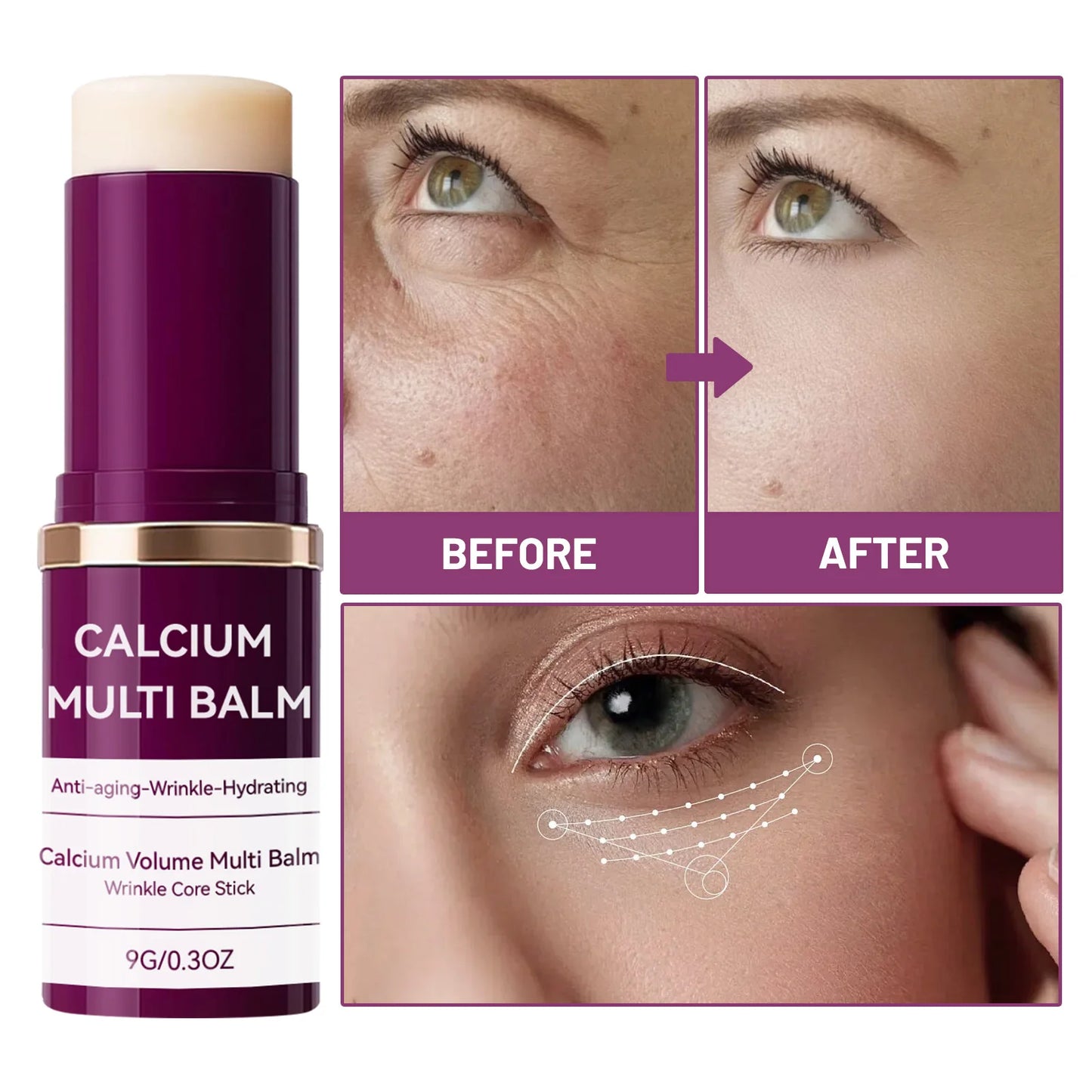 Collagen Moisturizing Stick Facial Serum | Hydrating Anti-Aging Cream