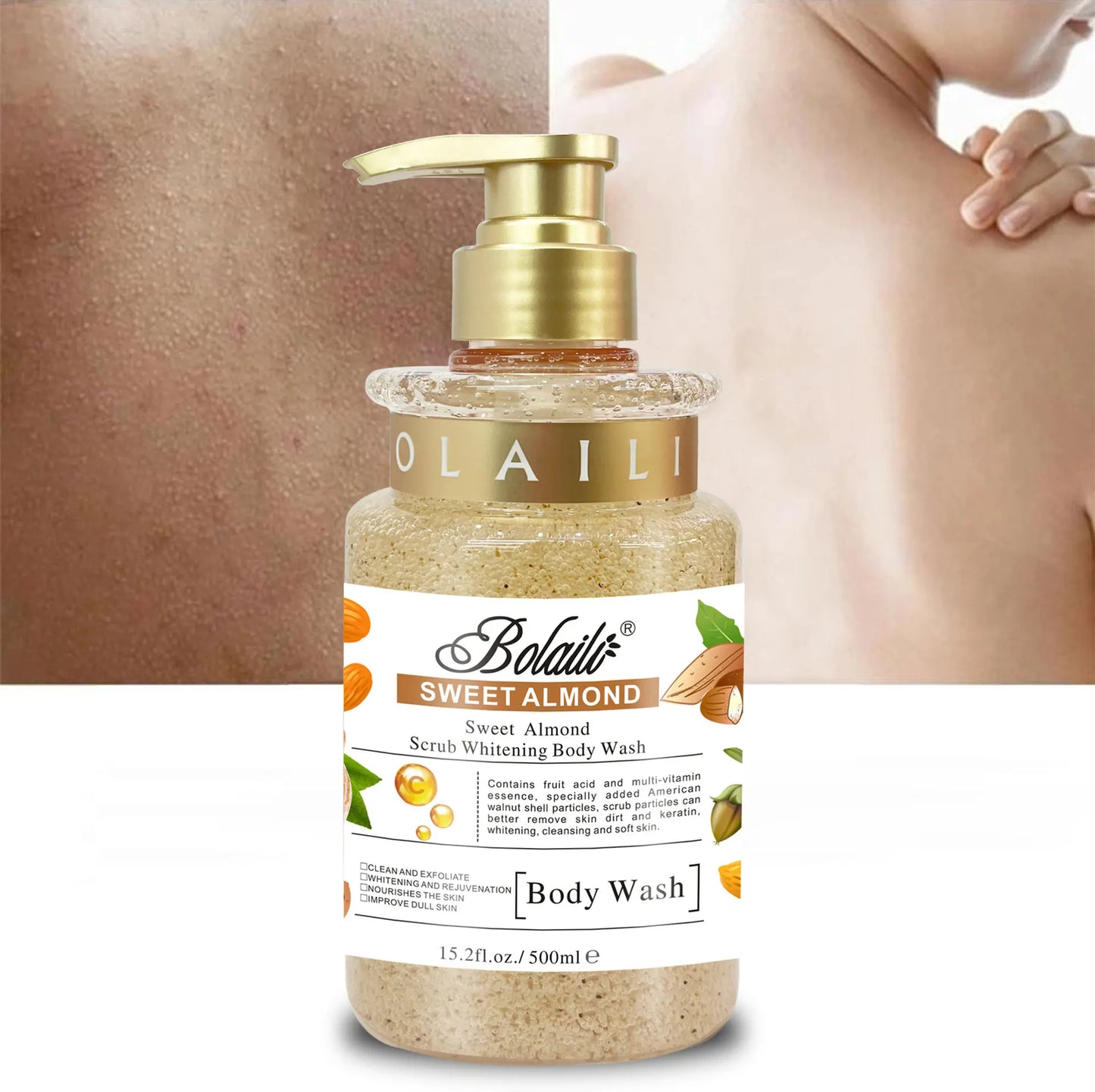 Exfoliating Almond Scrub Body Wash | Deep Clean & Moisturize