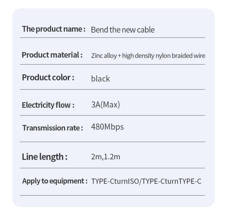 USB C Charger Cable | Flat 90 Degree Type C Charging Cable