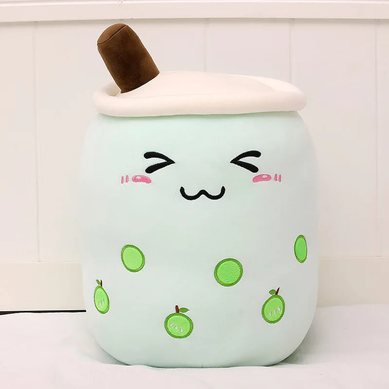 Large Milk Tea Plush Pillow | Adorable Stuffed Boba Toy for Kids