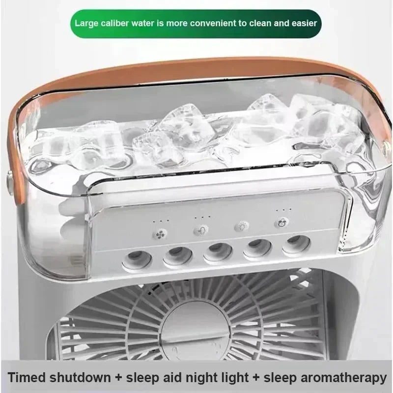 3-in-1 Portable Air Conditioner & Fan | Humidifier & Night Light