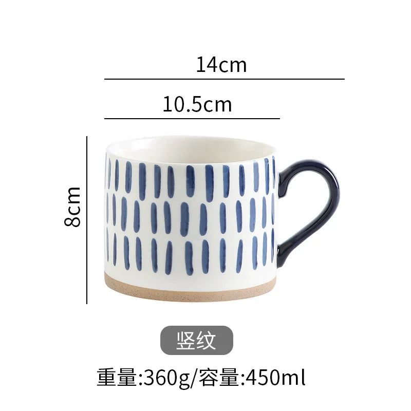 Taza de café de cerámica estilo japonés | Vajilla elegante para todos