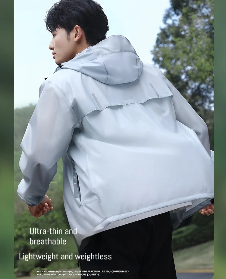 Lightweight Men's Motorcycle Raincoat | Outdoor Storm Protection