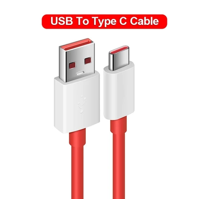 65W Supervooc Fast Charger Cable | USB C to Type C for Quick Charging