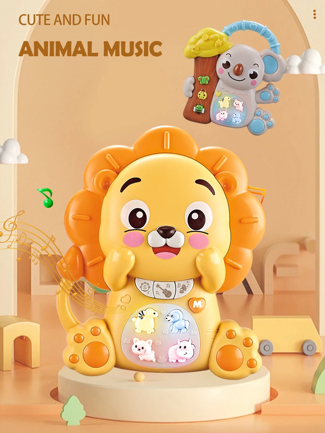 Interactive Cartoon Animal Electronic Keyboard | Fun Piano for Kids