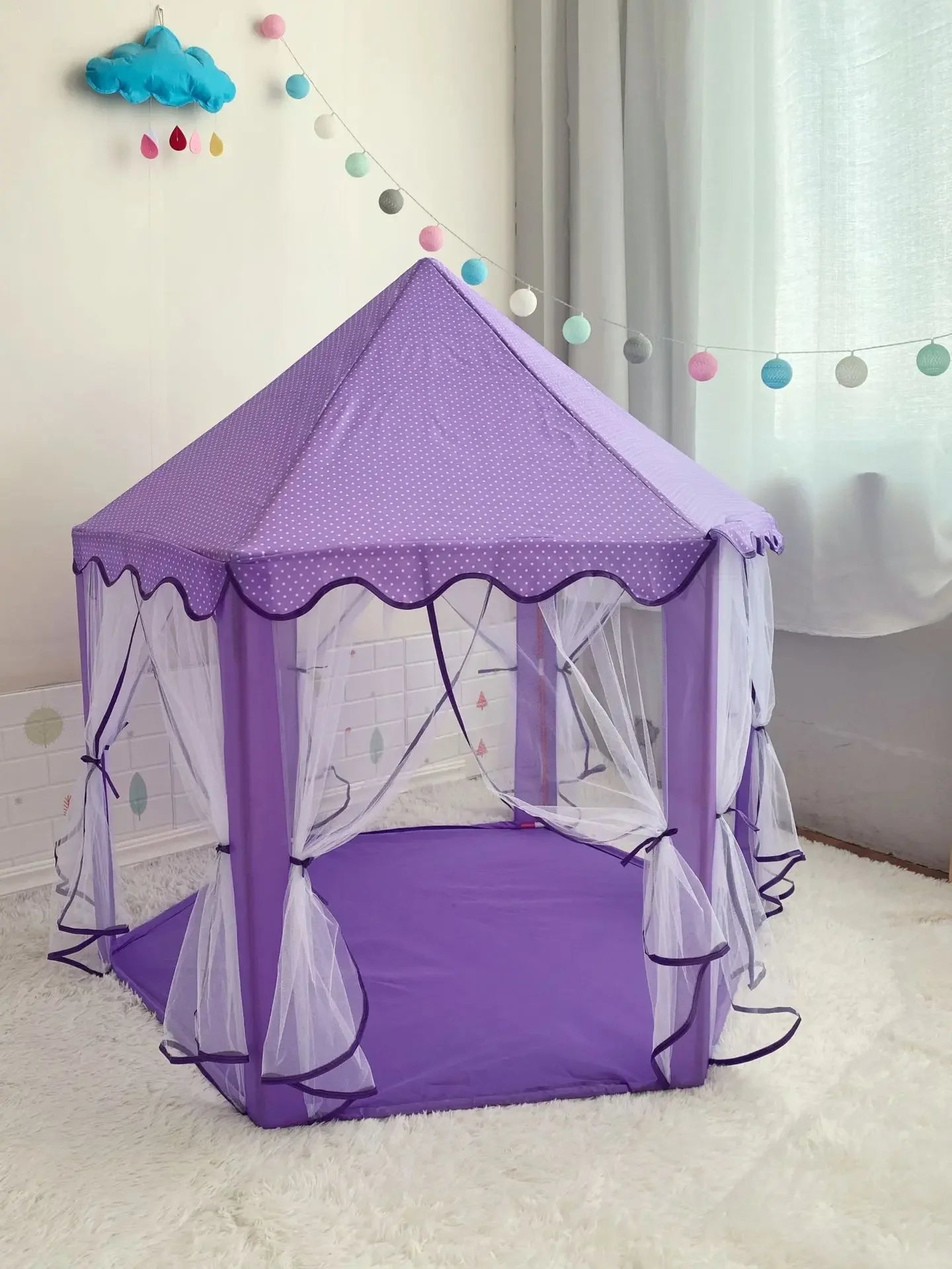 Portable Kids Toy Tipi Tent | Charming Pink Playhouse for Girls