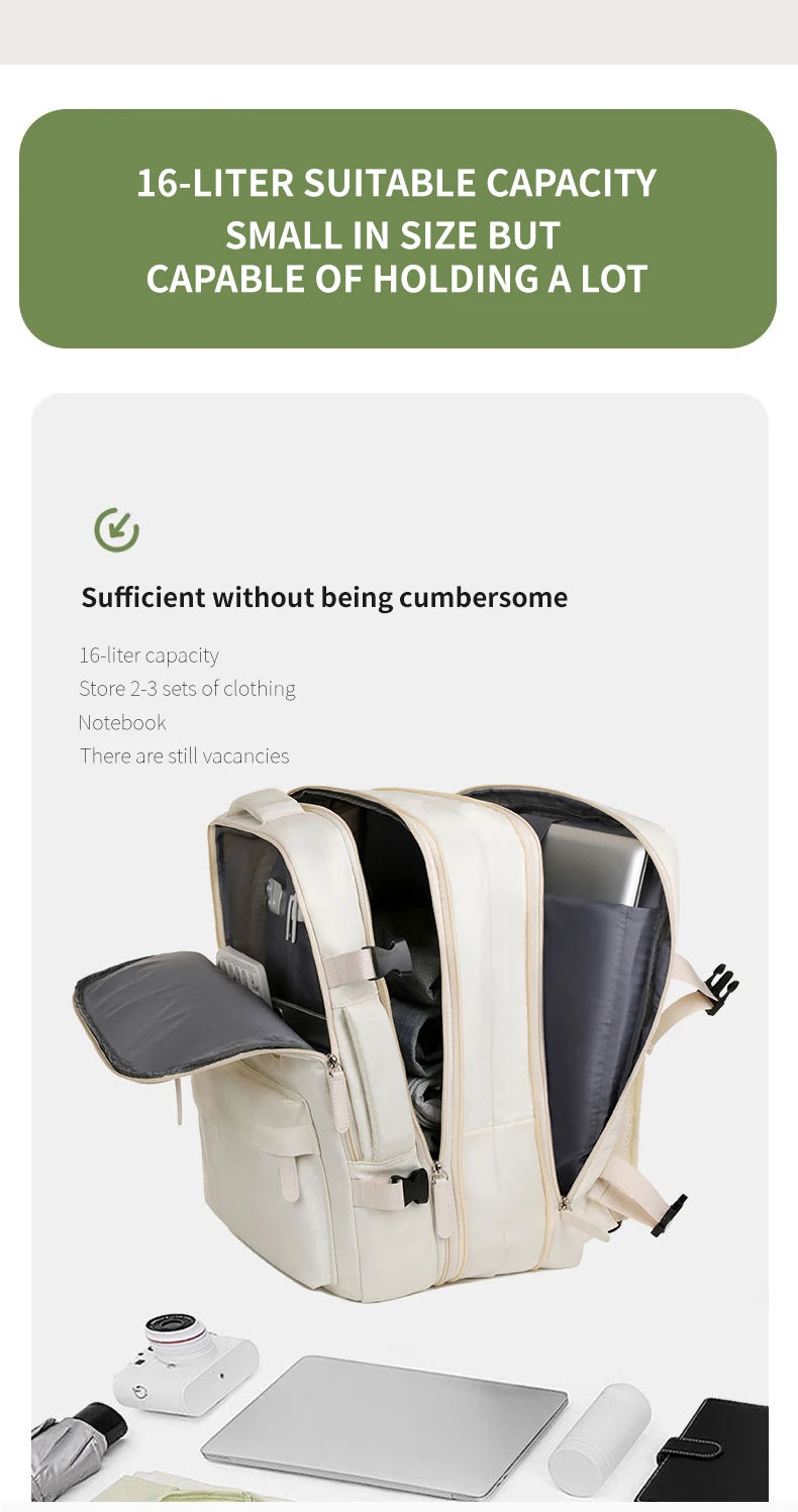 Versatile Airplane Travel Backpack | Perfect Carry-On Luggage