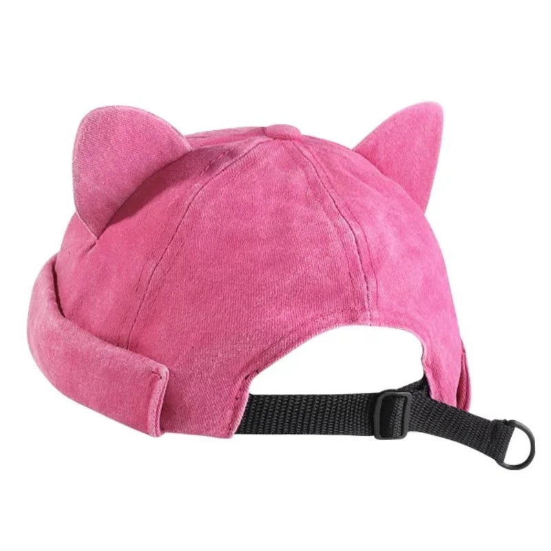 Solid Color Cat Ears Hat | Stylish Unisex Outdoor Headwear