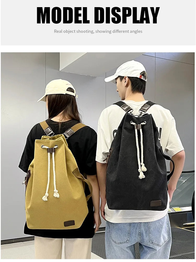 Retro Canvas Backpack Shoulder Bag | Stylish & Functional Gear