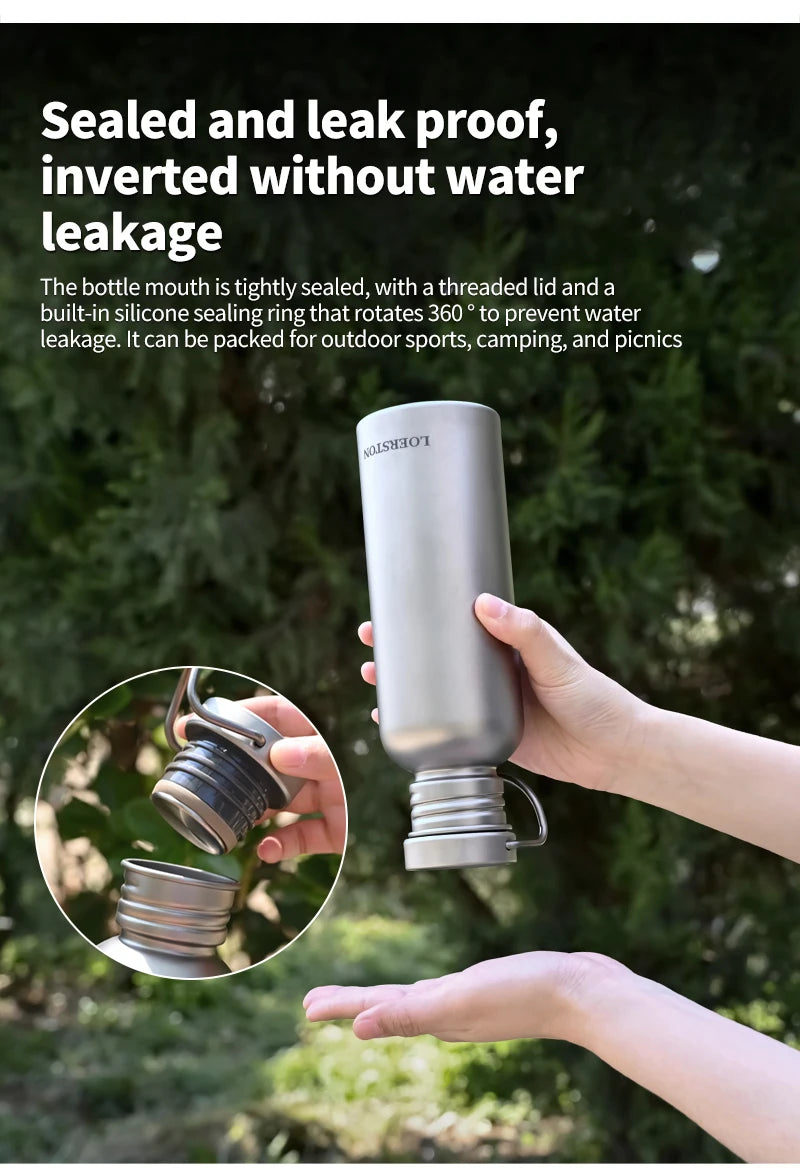 Durable Titanium Water Bottle for Outdoor Adventures | Sports Cycling Hiking