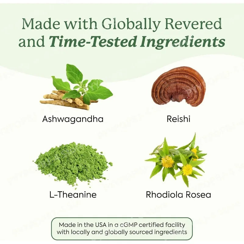 Natural Ashwagandha Mushroom Gummies | Stress Relief & Mood Boost