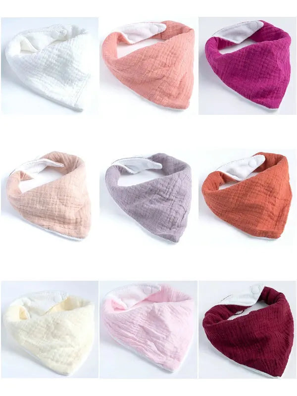 Soft Baby Triangle Scarf | Absorbent Burp Cloth for Newborns
