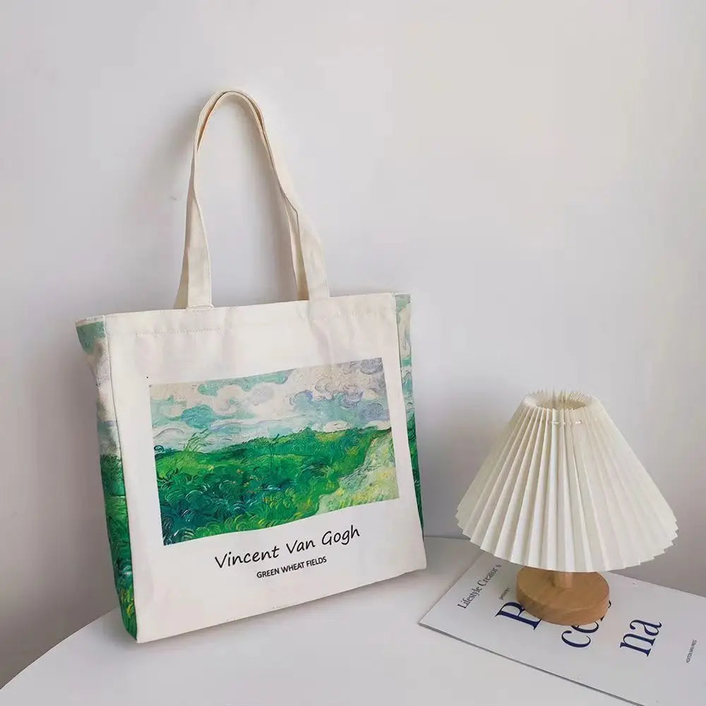 Vintage Canvas Shoulder Bag | Stylish Casual Tote for Women