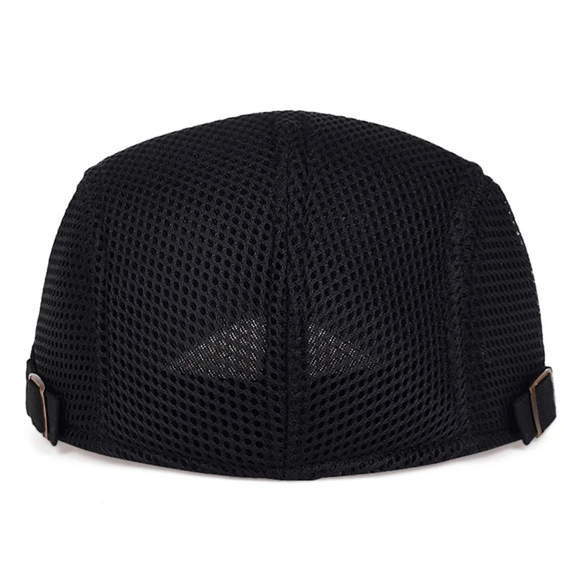 Men's Adjustable Mesh Newsboy Caps | Trendy Spring & Summer Style