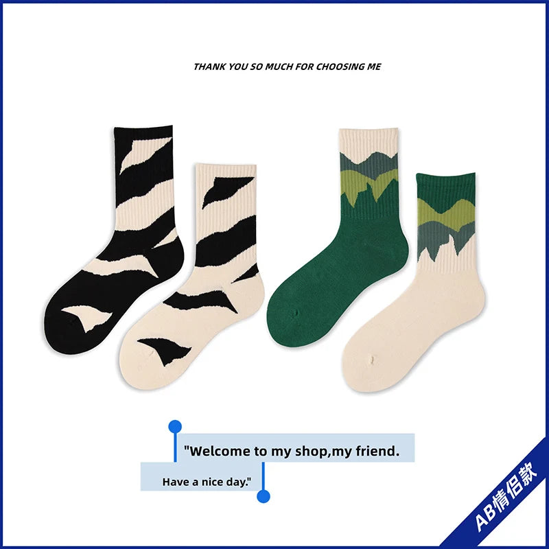 Asymmetrical Men’s Socks | Trendy Hip Hop Style for All