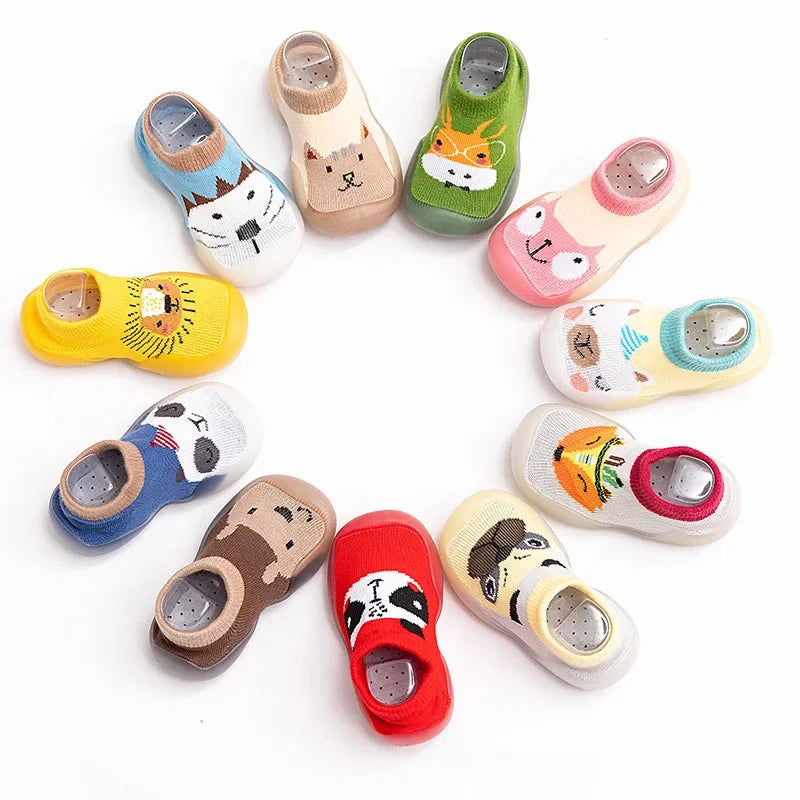 Kids Sock Shoes | Breathable Non-Slip Animal Print Toddler Shoes