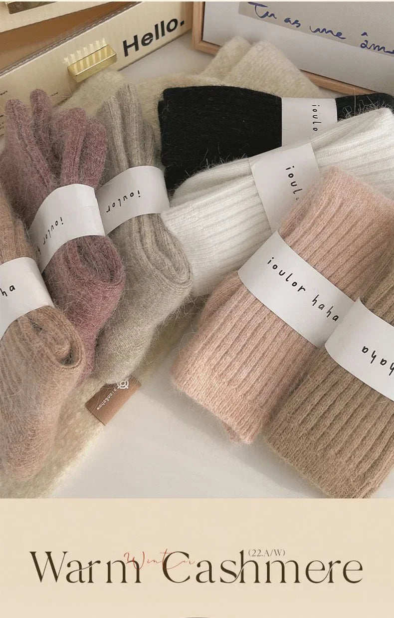 Women's Cashmere Wool Winter Socks | Cozy Thermal Warmth