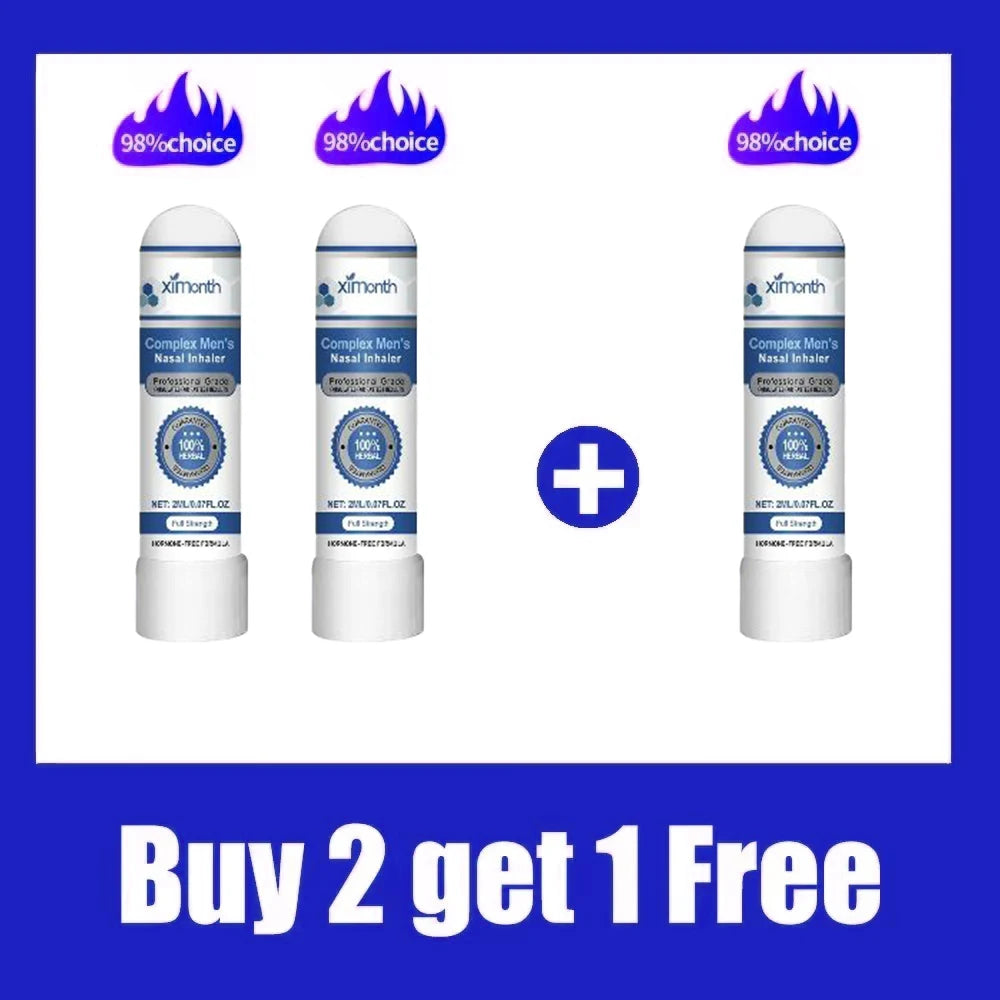Men's Energy Enhancer Nasal Inhaler | Boost Endurance & Refresh