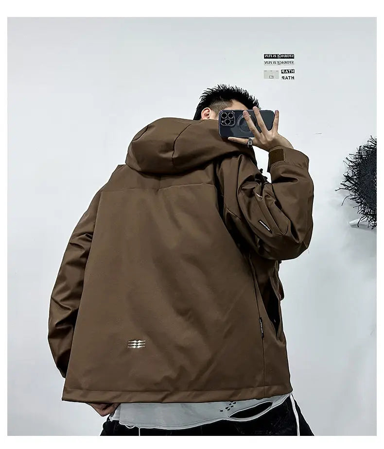 Men's Casual Hooded Parka | Warm Multi-Pocket Winter Jacket