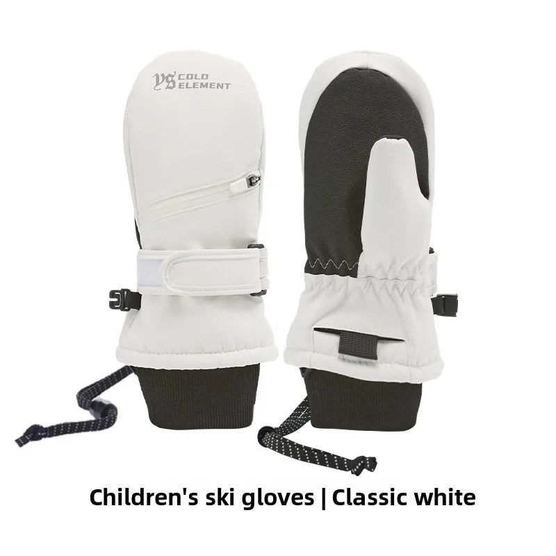 Guantes de esquí impermeables para niños | Equipamiento de invierno cálido y duradero