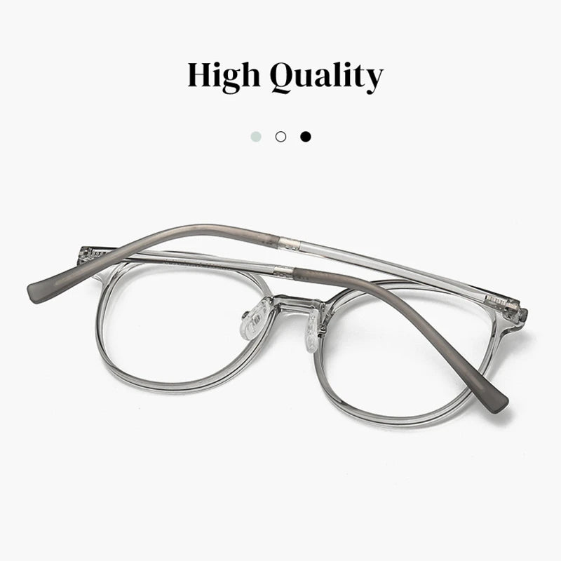 Anti Blue Light Photochromic Prescription Glasses | Retro Round Frames 2026