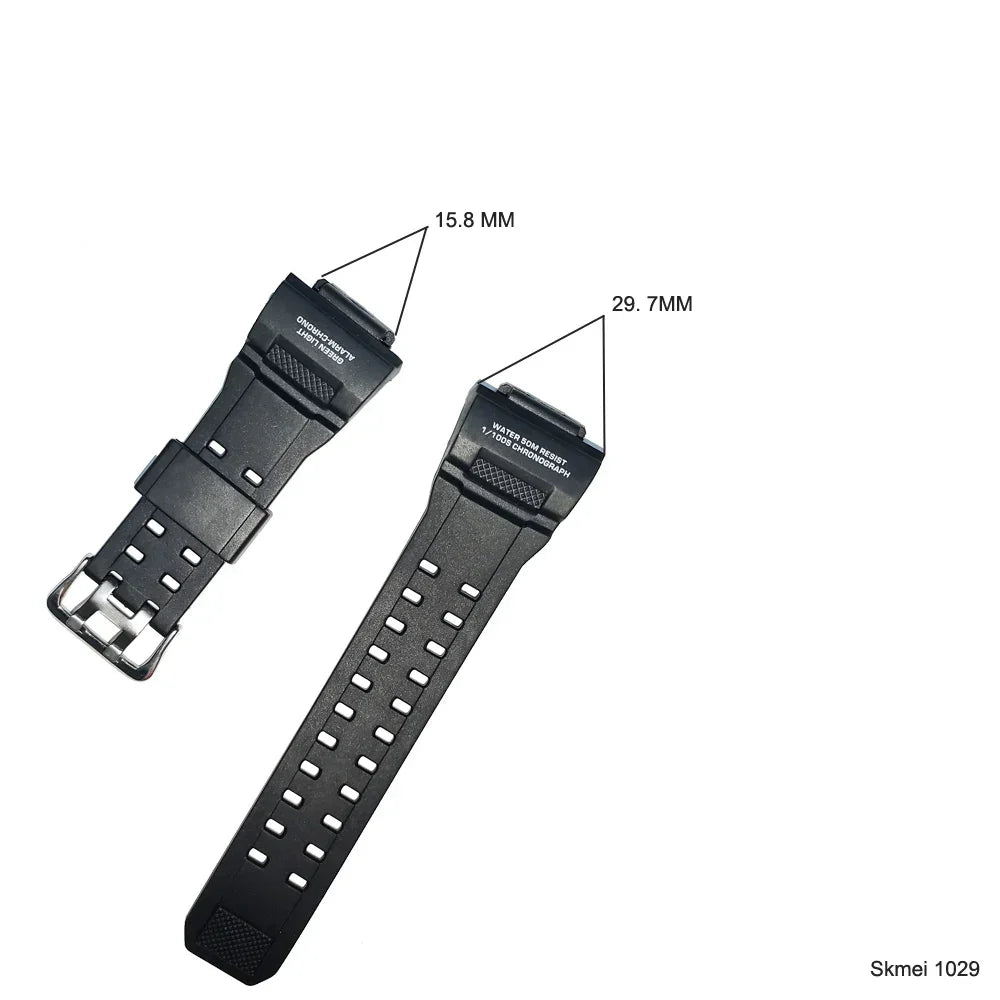 Durable PU/Rubber Watch Bands | Adjustable & Stylish Strap Upgrade