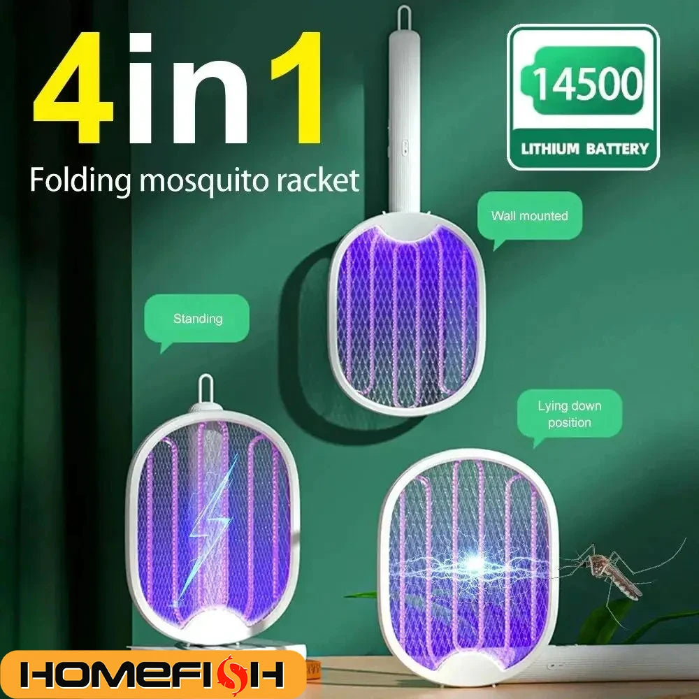 Foldable Electric Mosquito Killer Racket | 3000V Bug Zapper
