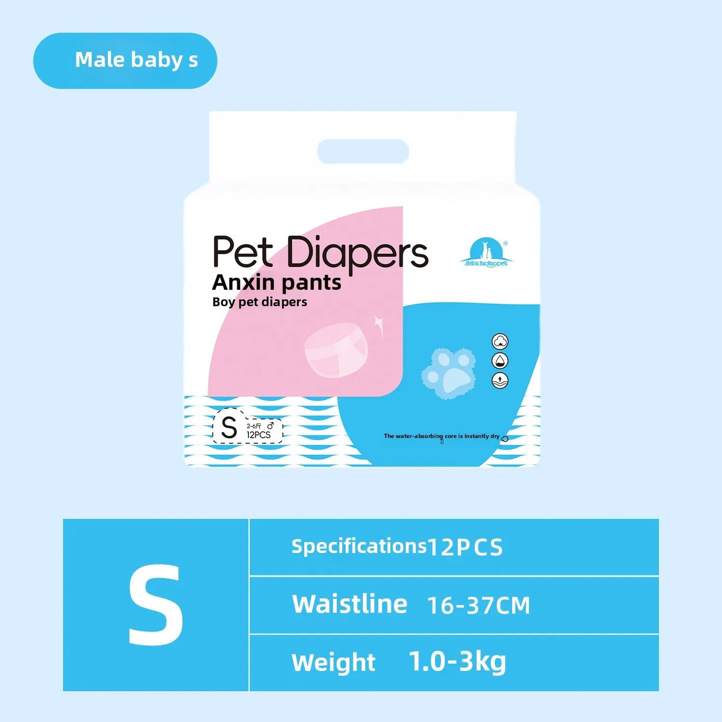 Comfortable Waterproof Pet Diapers | Thin & Breathable Dog Shorts
