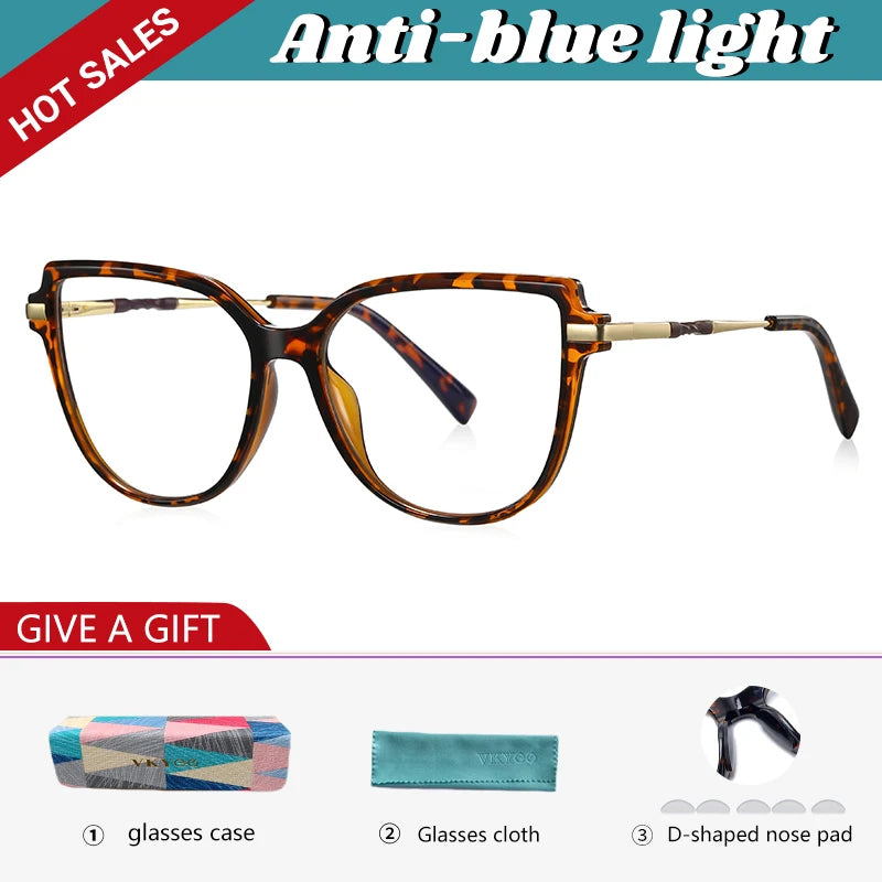 Trendy Anti-Blue Light Prescription Glasses for Women