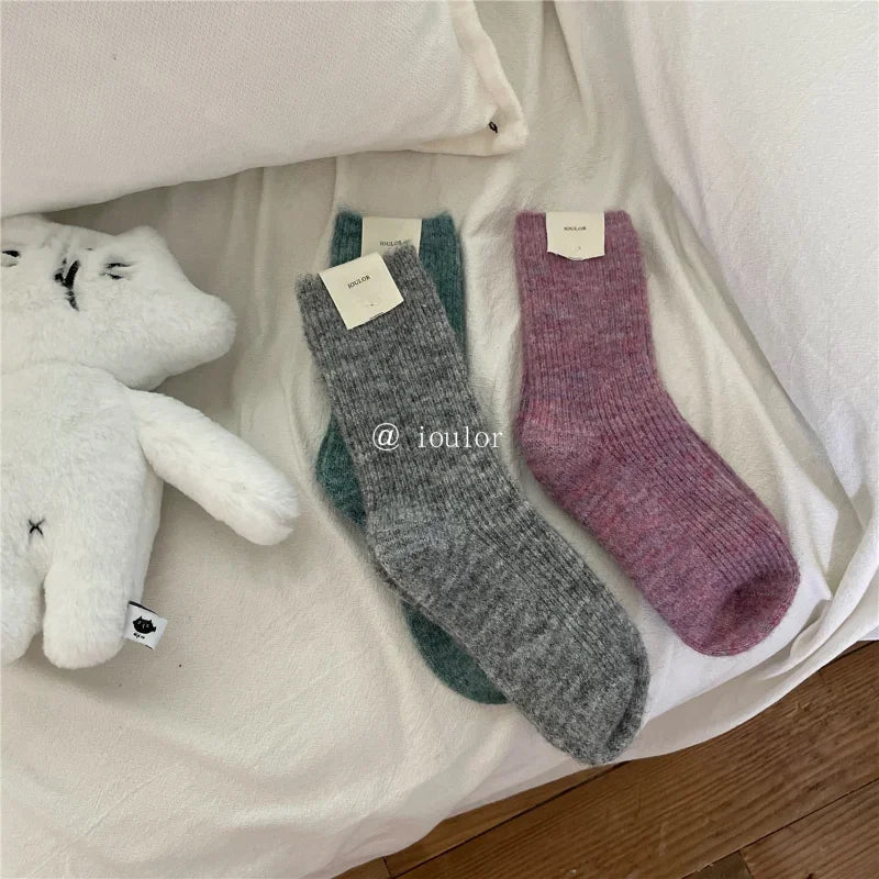 Warm Long Wool Cashmere Thermal Socks for Women | Cozy Comfort