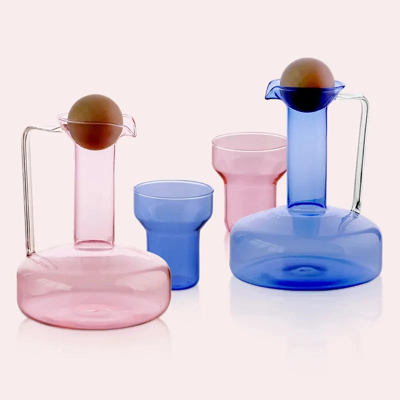 1500ml Nordic High-Temperature Glass Kettle | Creative Juice Set