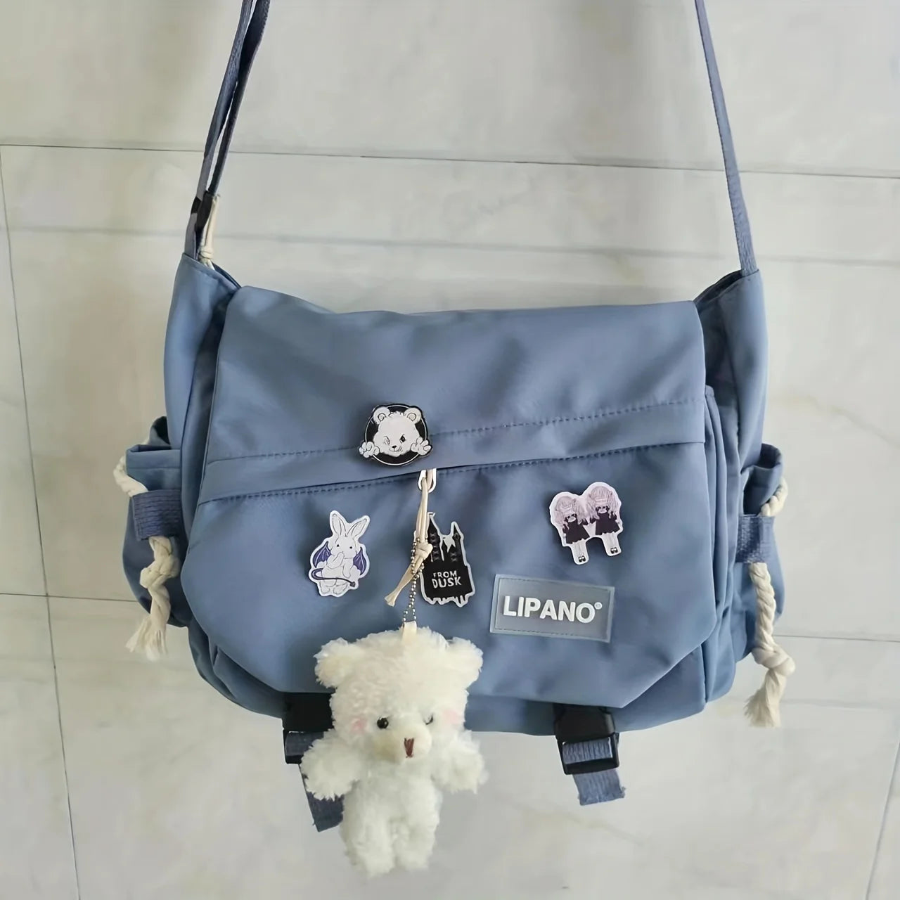 Large Capacity Nylon Shoulder Bag | Versatile Messenger Carry