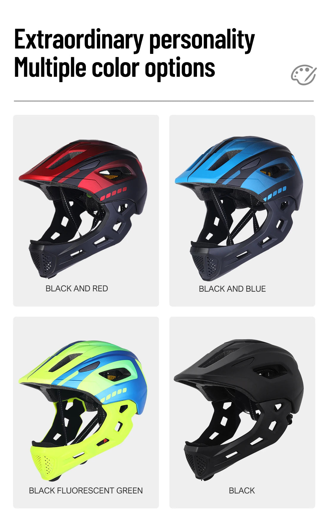 Children's Full Face Bike Helmet | Lightweight & Breathable Safety Gear